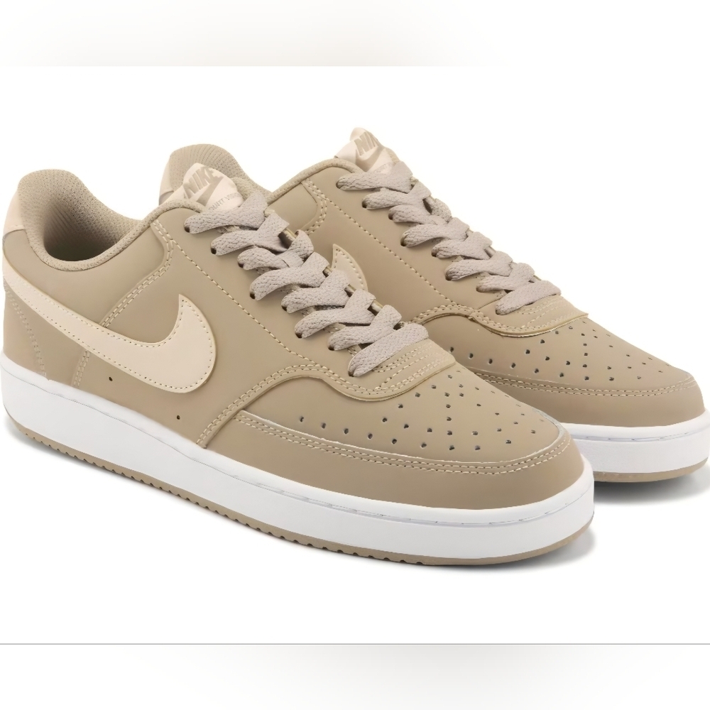 NIKE Men's Court Vision Low Sneaker Kaki US Mens Size 9